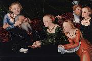 Lucas Cranach the Elder courtesans oil on canvas